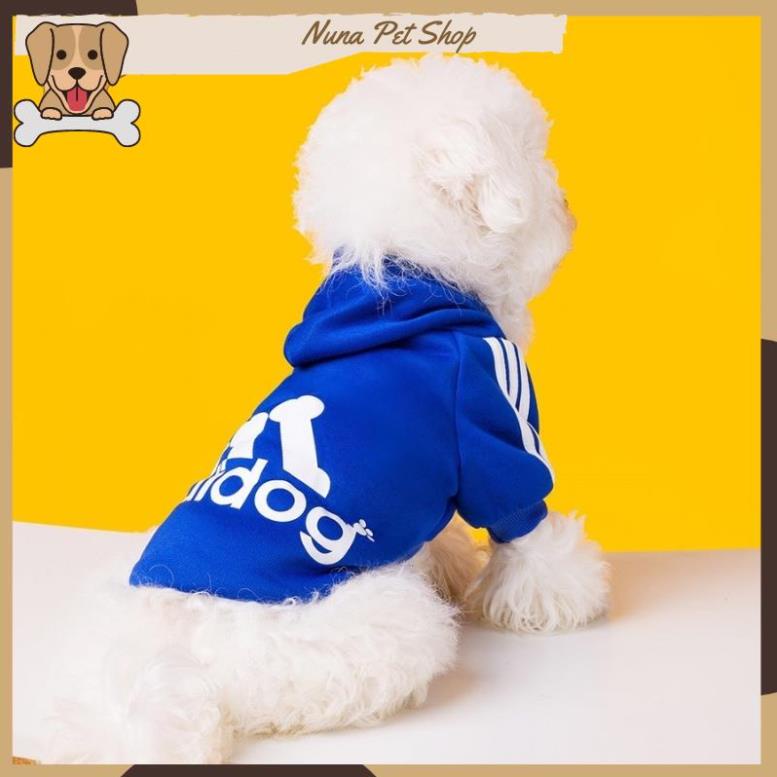 Áo nỉ Hoodie Adidog cho thú cưng, áo mùa đông cho chó mèo