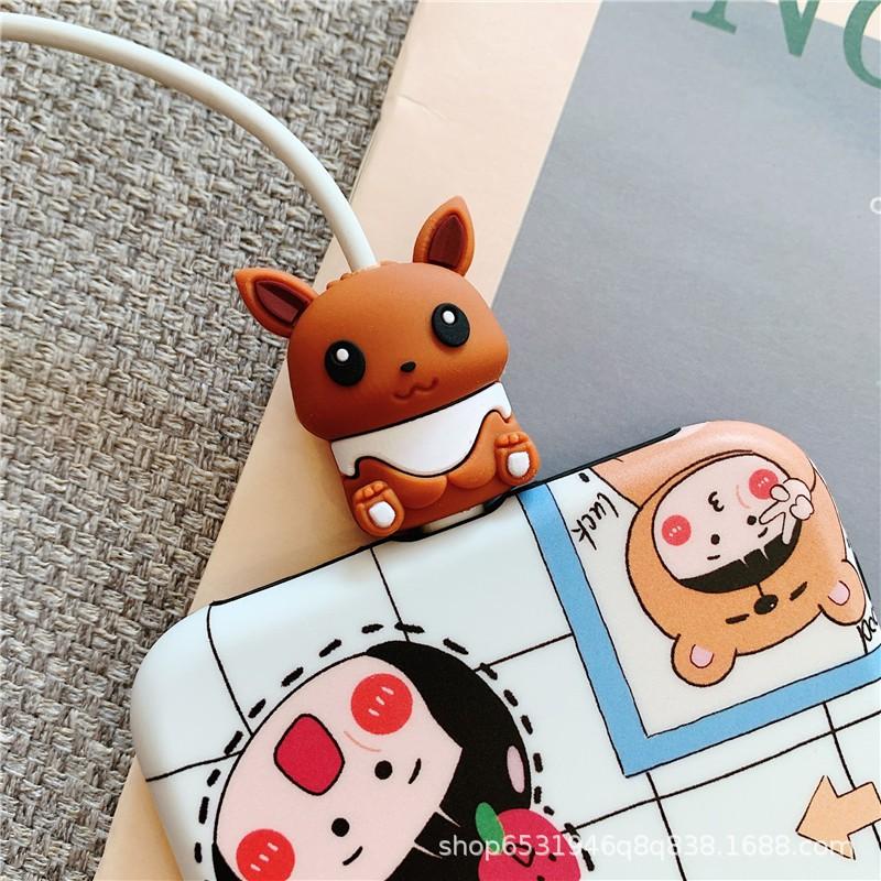 NÚT CÁP POKEMON BẢO VỆ CÁP SẠC Dành Cho ️ IPHONE TAI NGHE CHỐNG ĐỨT GẪY DÂY CUTE