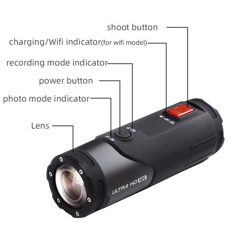Camera Hành Động Chống Nước 4K WiFi Mũ Bảo Hiểm Video Camera Cho Xe Máy Xe Đạp Xe Đạp Mũ Bảo Hiểm Moto Máy Quay Thể Thao Cam SOOCOO S20