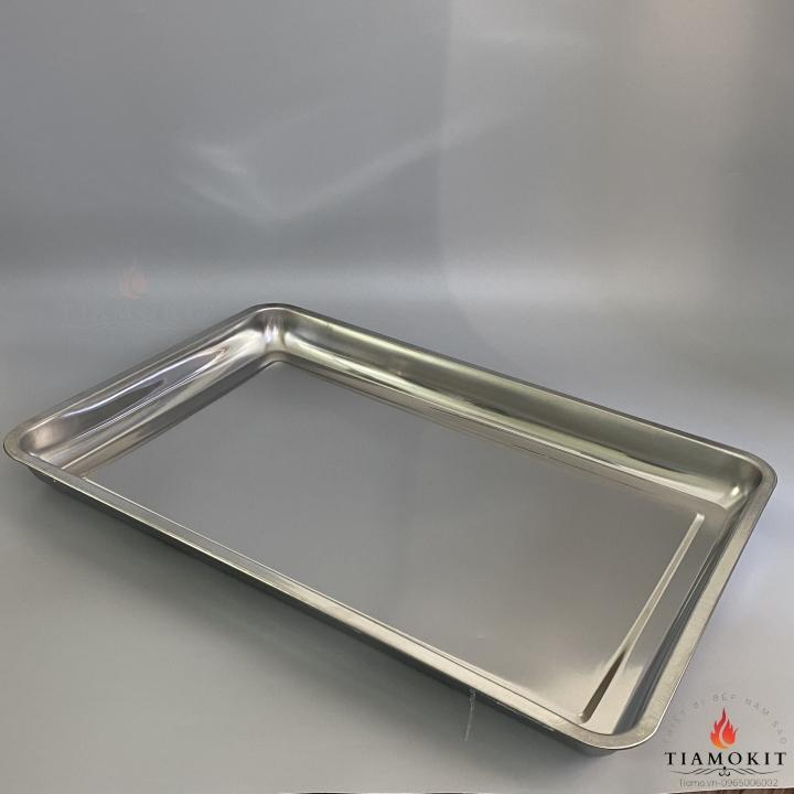 [Ảnh thật] Khay để đồ inox kích thước 40x60 sâu 5cm