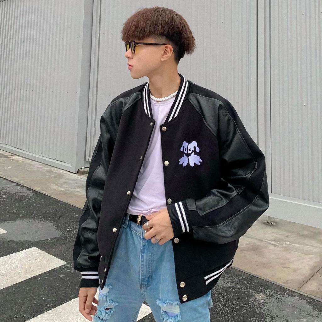 Áo khoác varsity jacket Big Logo V2 unisex nam nữ, form rộng, nhiều màu