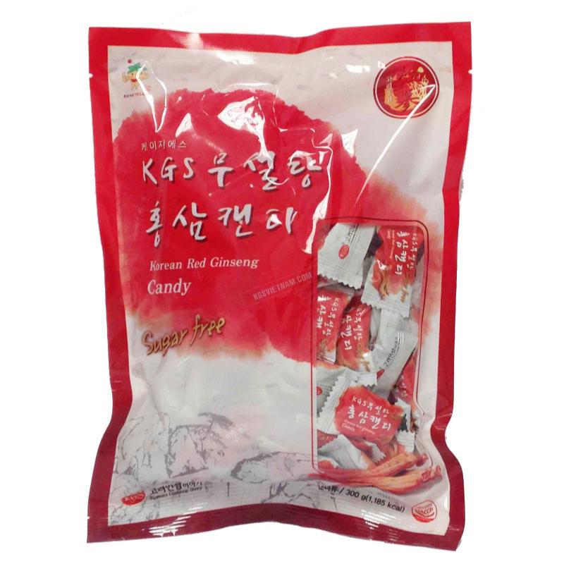 Kẹo Hồng Sâm Không Đường Sugar Free KGS Hàn Quốc (gói 300g)