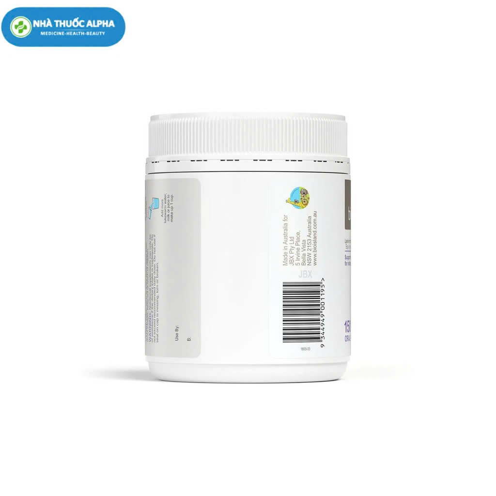 Bột hỗ trợ bổ sung Lysine Bioisland số 1 hộp 150g của Úc - Hỗ trợ tăng chiều cao cho bé