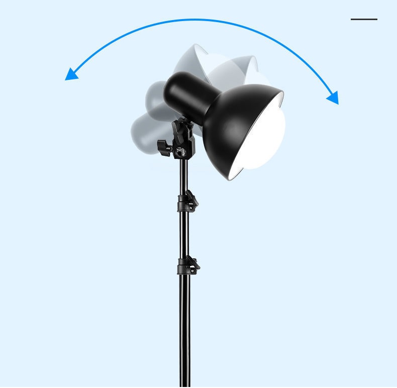 Bộ đèn chụp ảnh sản phẩm, CHUÔI CHỤP ĐÈN chụp hình studio chân 2 mét bóng nấm, 155w chỉnh màu