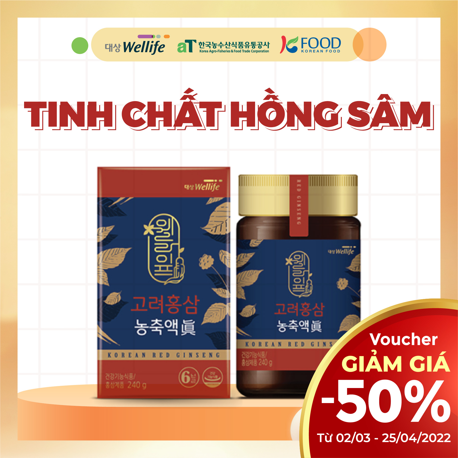 Cao hồng sâm Goryeo Red ginseng Daesang Wellife