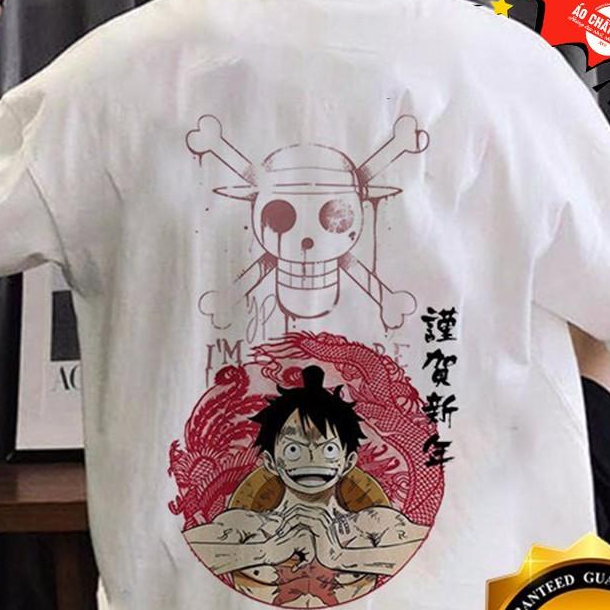 Áo Tay Lỡ Unisex Anime One Piece | Naruto | Punch Man Luffy Cao Cấp