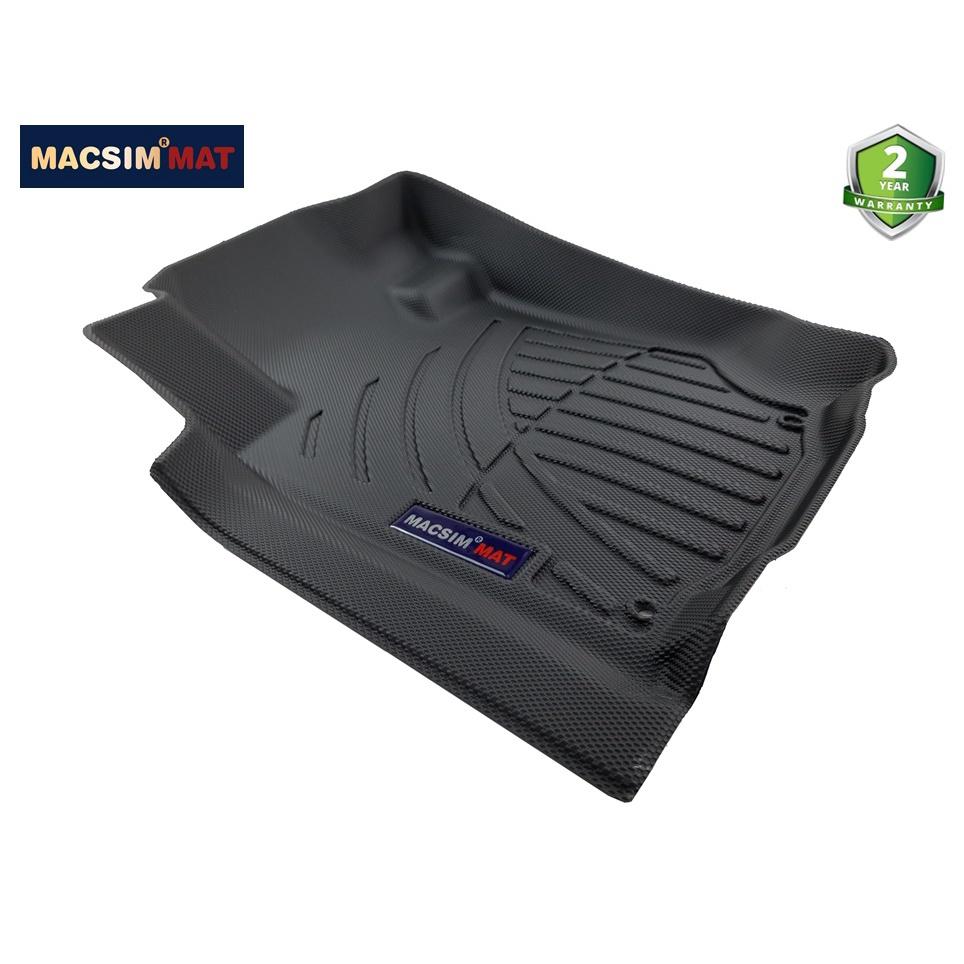 Thảm lót sàn xe ô tô Mitsubishi Pajero Sport 2019 - nay Nhãn hiệu Macsim chất liệu nhựa TPV cao cấp dành cho xe bản 1 cầu