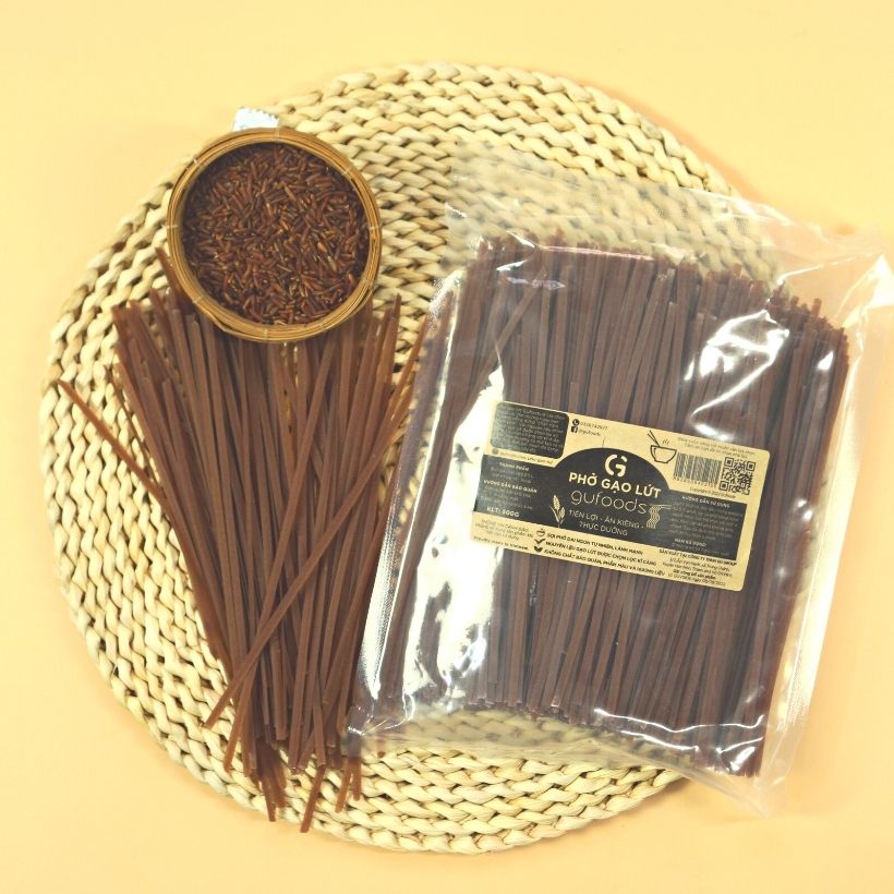 Phở gạo lứt ăn kiêng GUfoods - Dai ngon, Hỗ trợ Giảm cân, Thực dưỡng, Eat clean