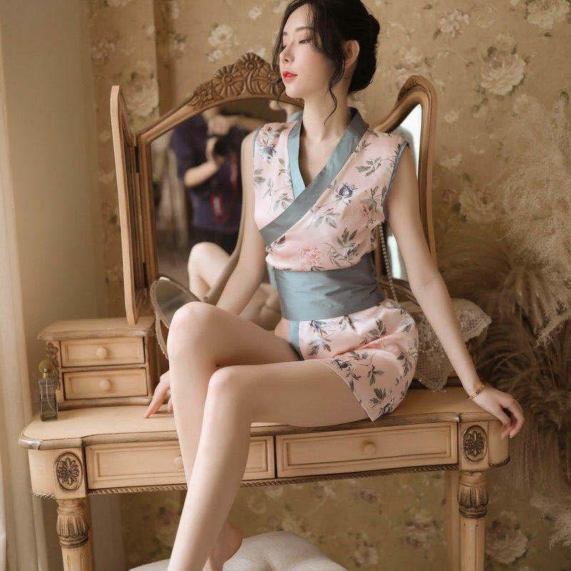 Váy ngủ sexy Kimono kiểu dáng mới