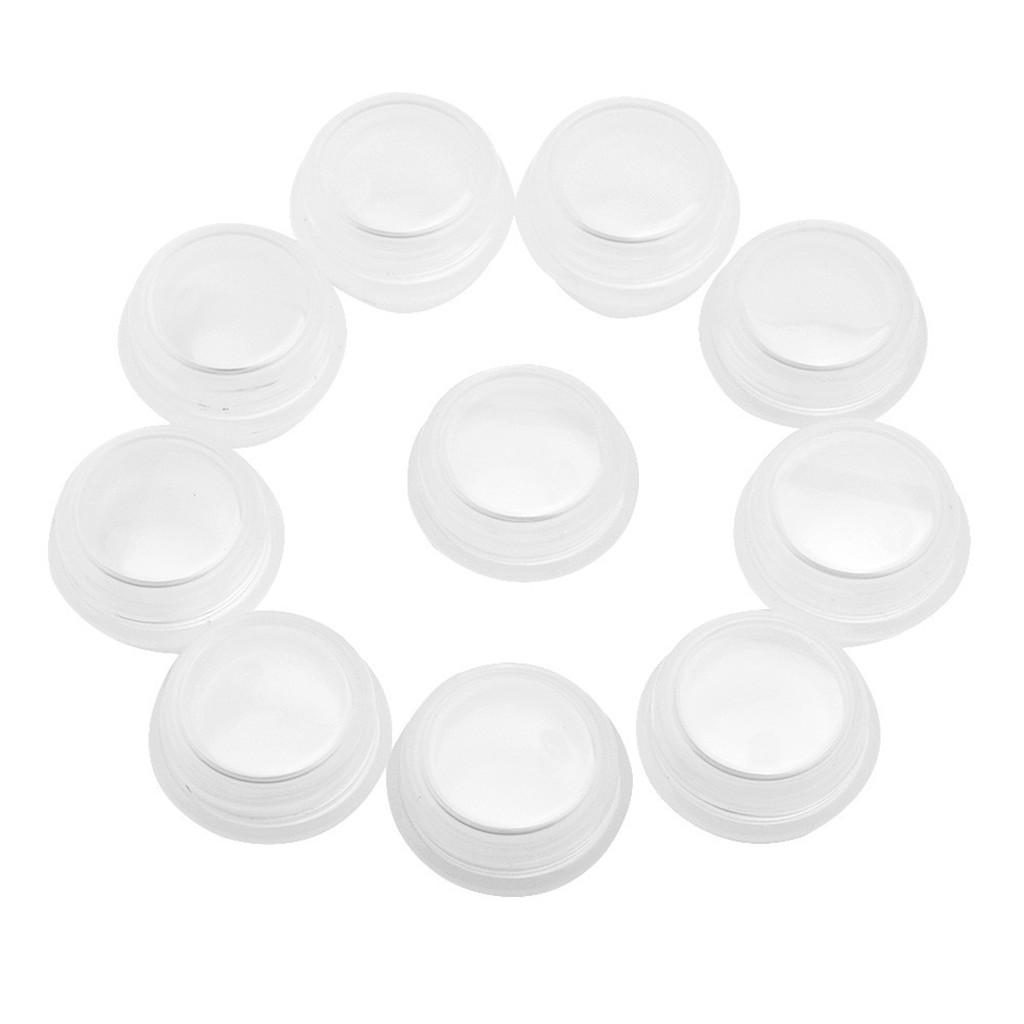 10PCS Cosmetic Empty Jar Pot Makeup Cream Lip Balm Container Box Tube Bottle Plastic Portable Refillable