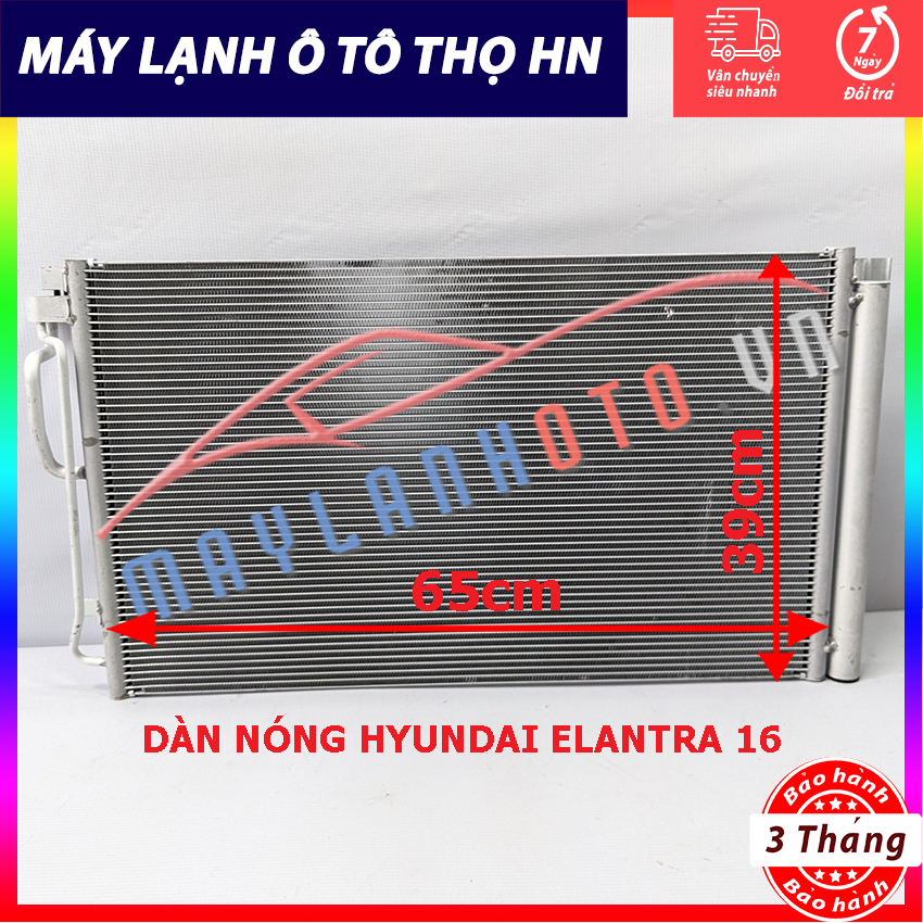 Dàn (giàn) nóng Hyundai Elantra đời 2016 Hàng xịn Hàn Quốc (hàng chính hãng nhập khẩu trực tiếp)