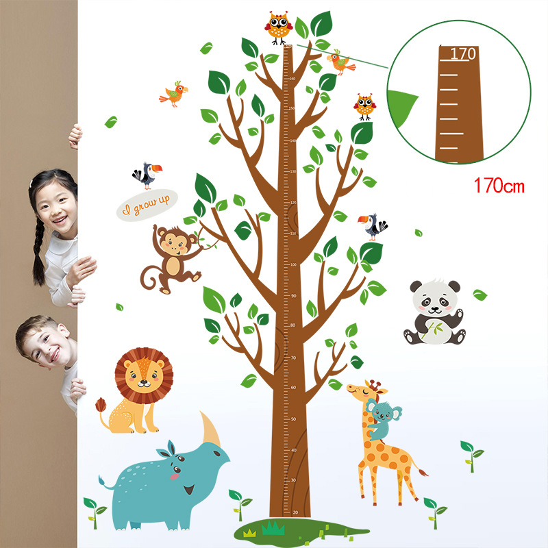 Miếng dán sticker Cleverbees đo chiều cho bé cao từ 60 cm tới 180 cm dán tường trang trí hình hoạt hình ngộ nghĩnh dễ dán Mẫu Clickmua678- Nhiều mẫu lựa chọn