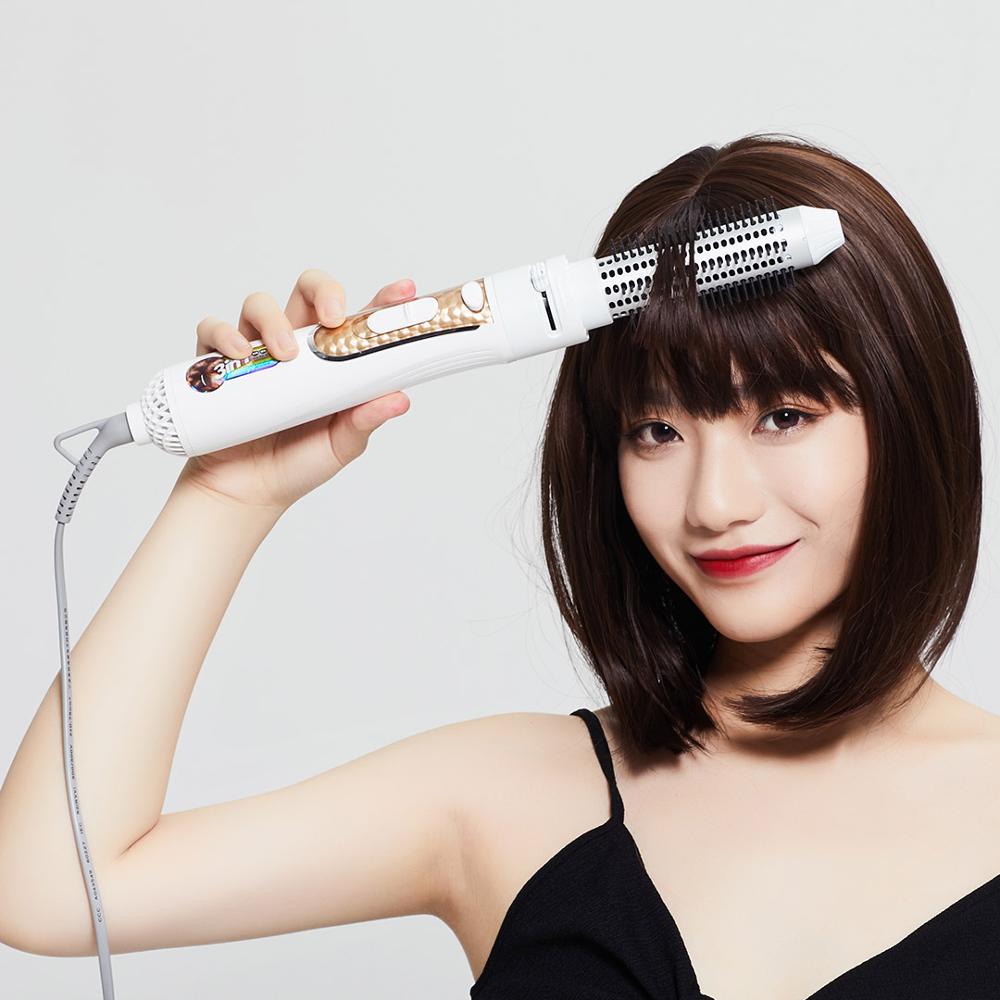 Máy tạo kiểu tóc 4 trong 1 Xiaomi Wellskins Sấy, Uốn, Chải, Chăm sóc Ion - Hàng Chính Hãng