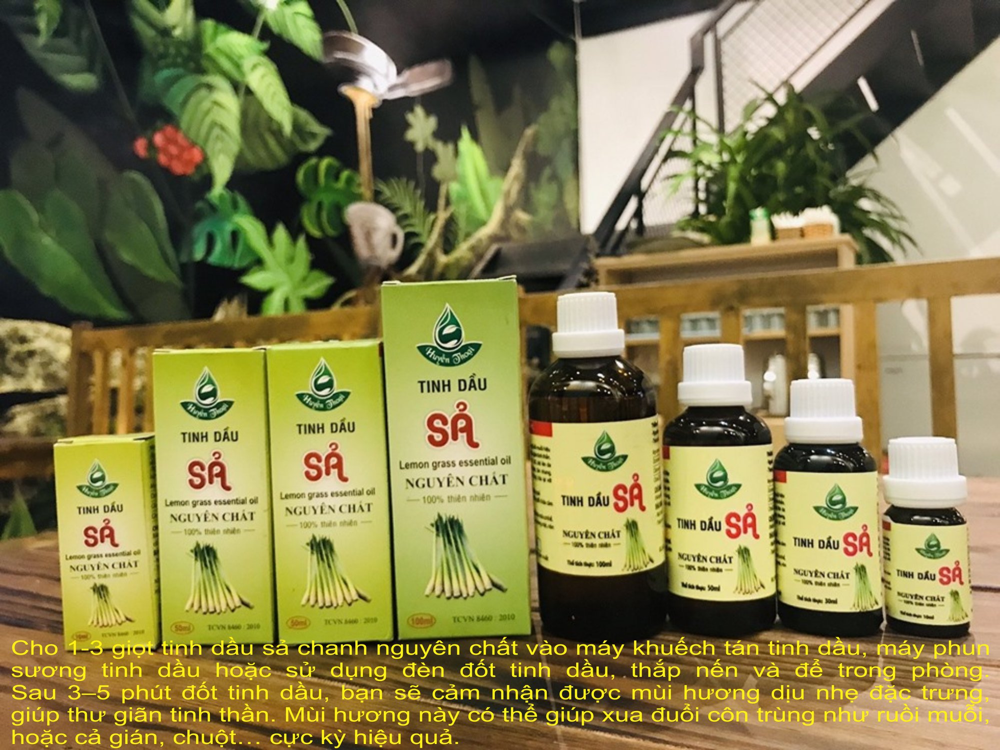 Tinh dầu sả chai vừa 50ml