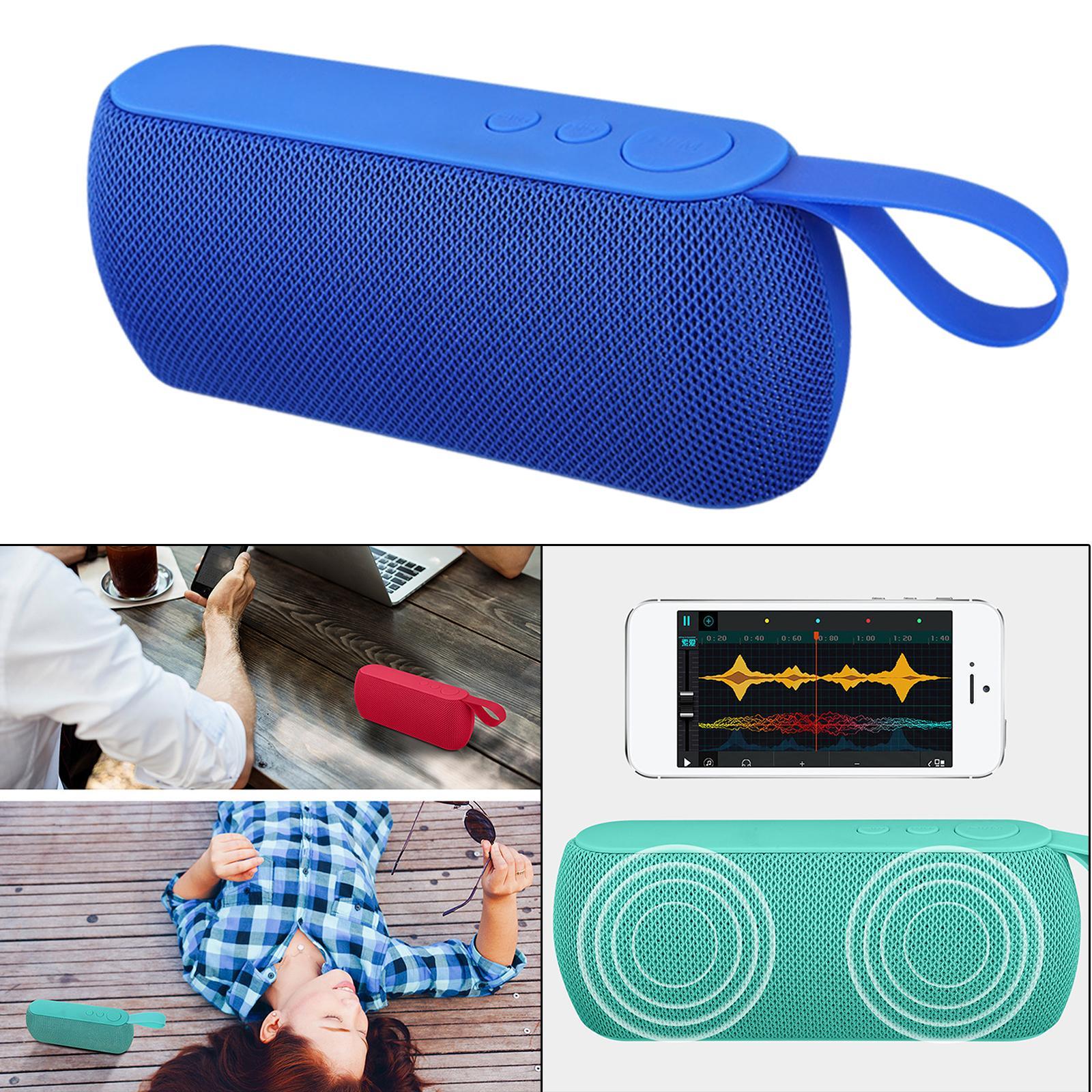 Portable Mini Bluetooth 4.2 Speaker for Home Travel 800mah Pocket Size Blue
