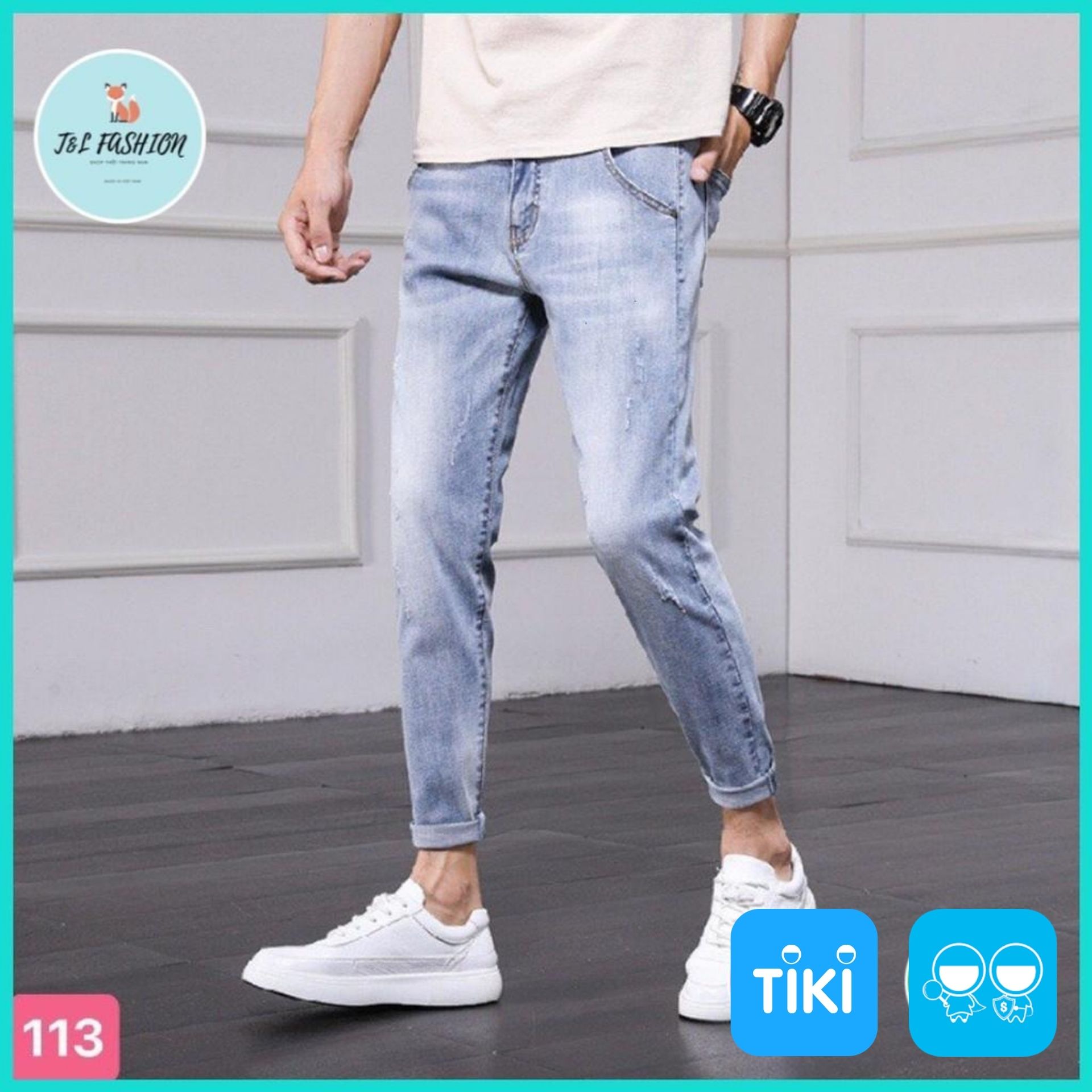 Quần Jean Nam, Chất Bò Cao Cấp Hàn Quốc Phong Cách Thời Trang T&amp;L store msa44