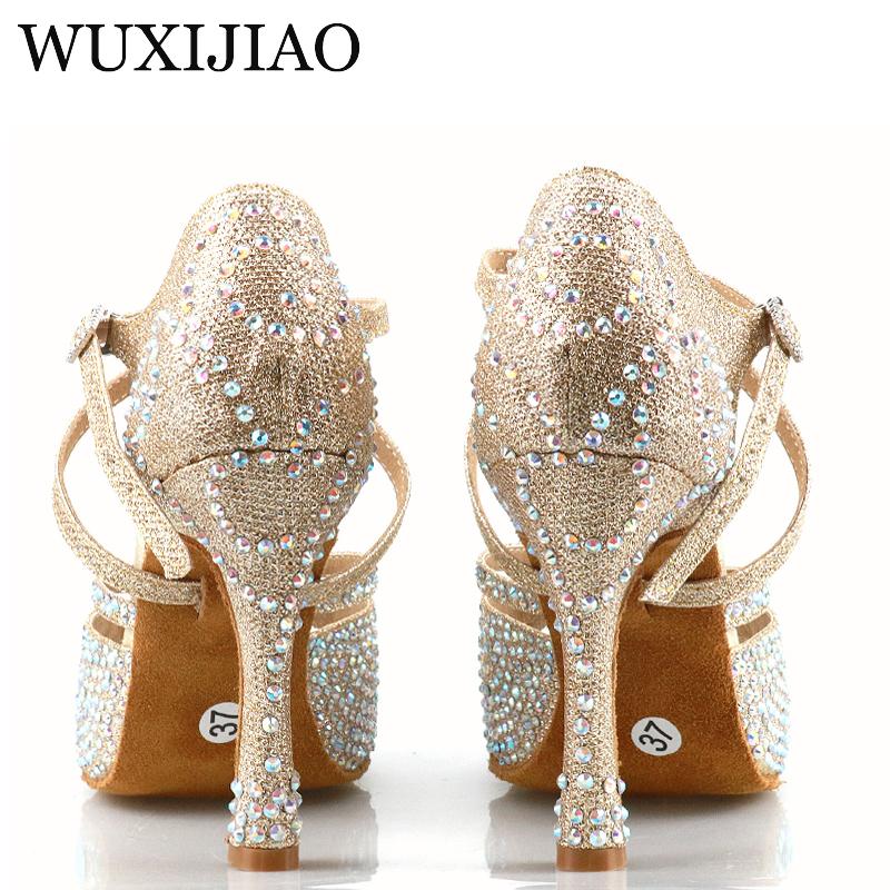 Giày khiêu vũ Latin Latin của Wuxijiao Holesale Color: Cuban heell 10cm Shoe Size: 4