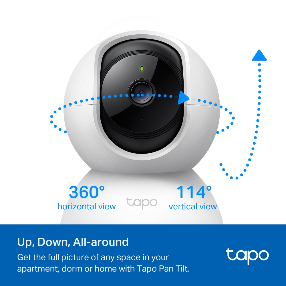Camera WIFI Gia Đình TP-Link Tapo TC71 | 2K 3MP (2304 x 1296 px) | Đàm thoại 2 chiều | Tầm nhìn ban đêm | Bảo hành 2 năm | Hàng Chính Hãng