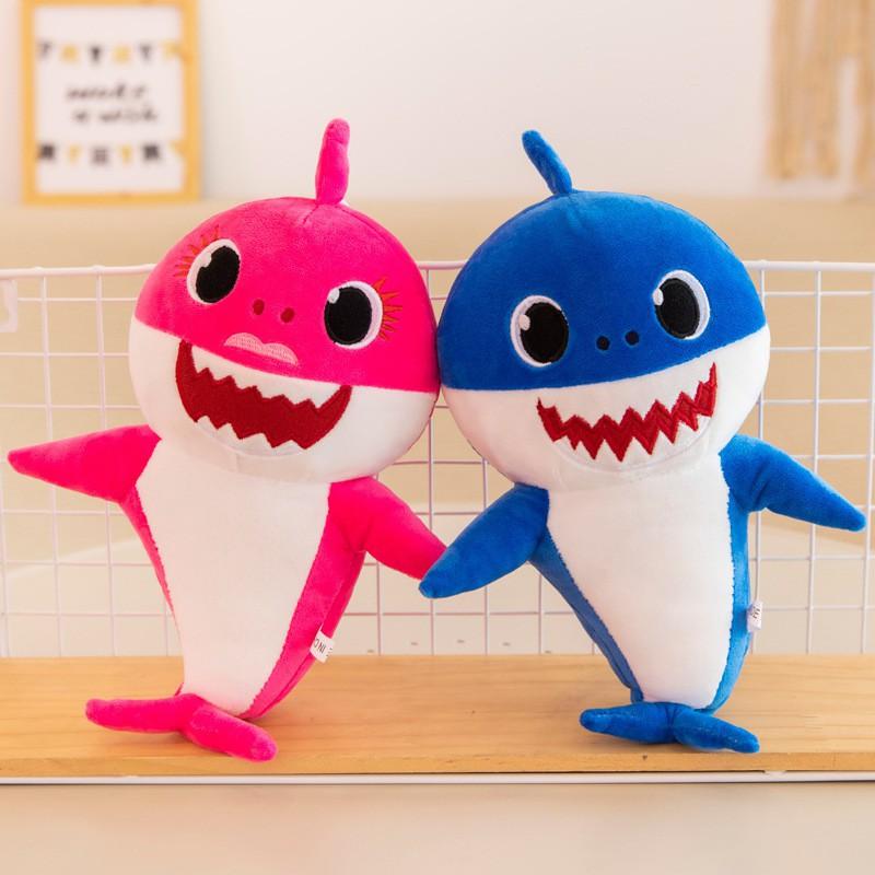 Cá mập nhồi bông cute - Baby shark nhồi bông - Gấu bông cá mập cao cấp kích cỡ 40 cm