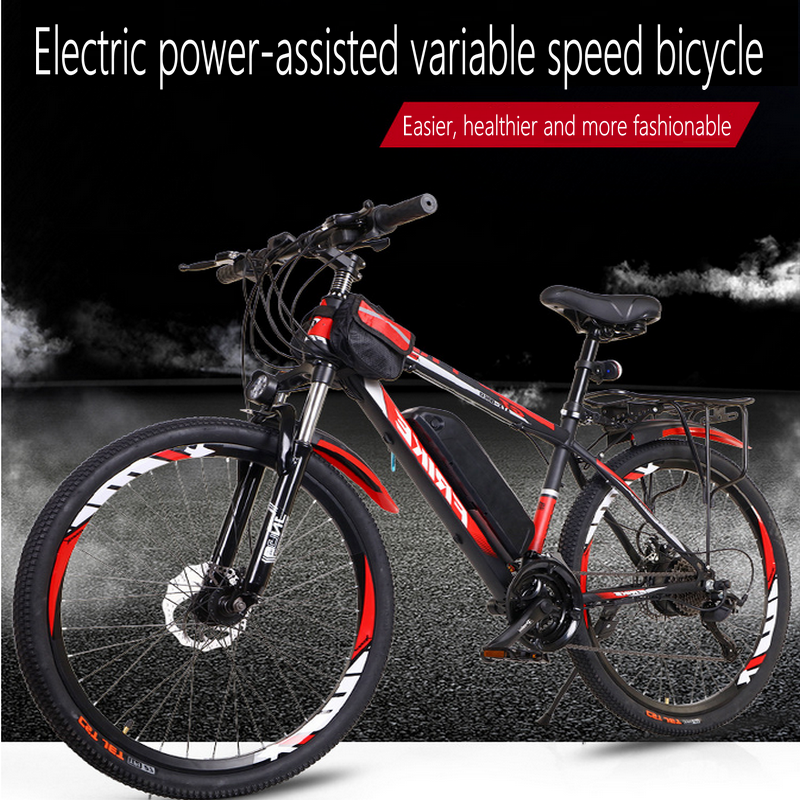 26 inch 36V điện lithium Pin Bike Bike Bike Người lớn biến đổi tốc độ xe đạp hỗ trợ điện Color: 27speed36v10aG51