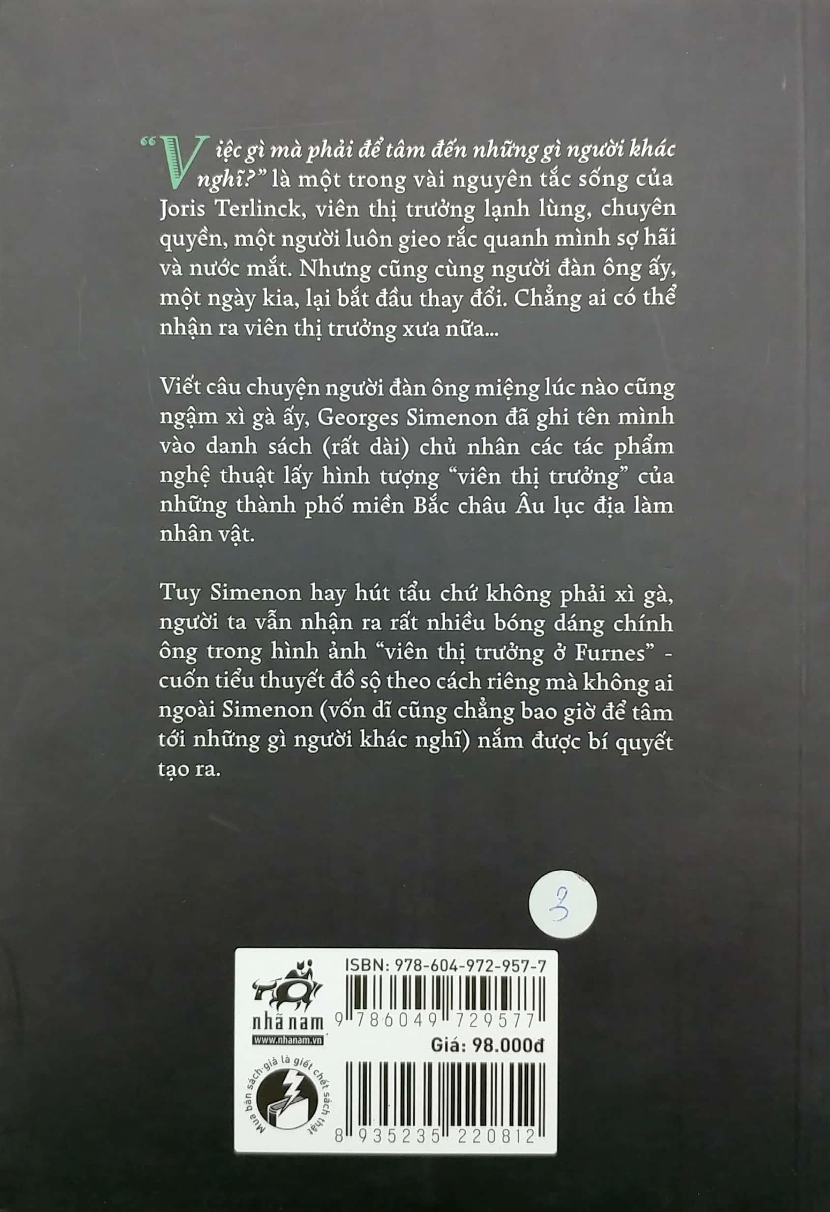 Sách Ông Thị Trưởng Ở Furnes