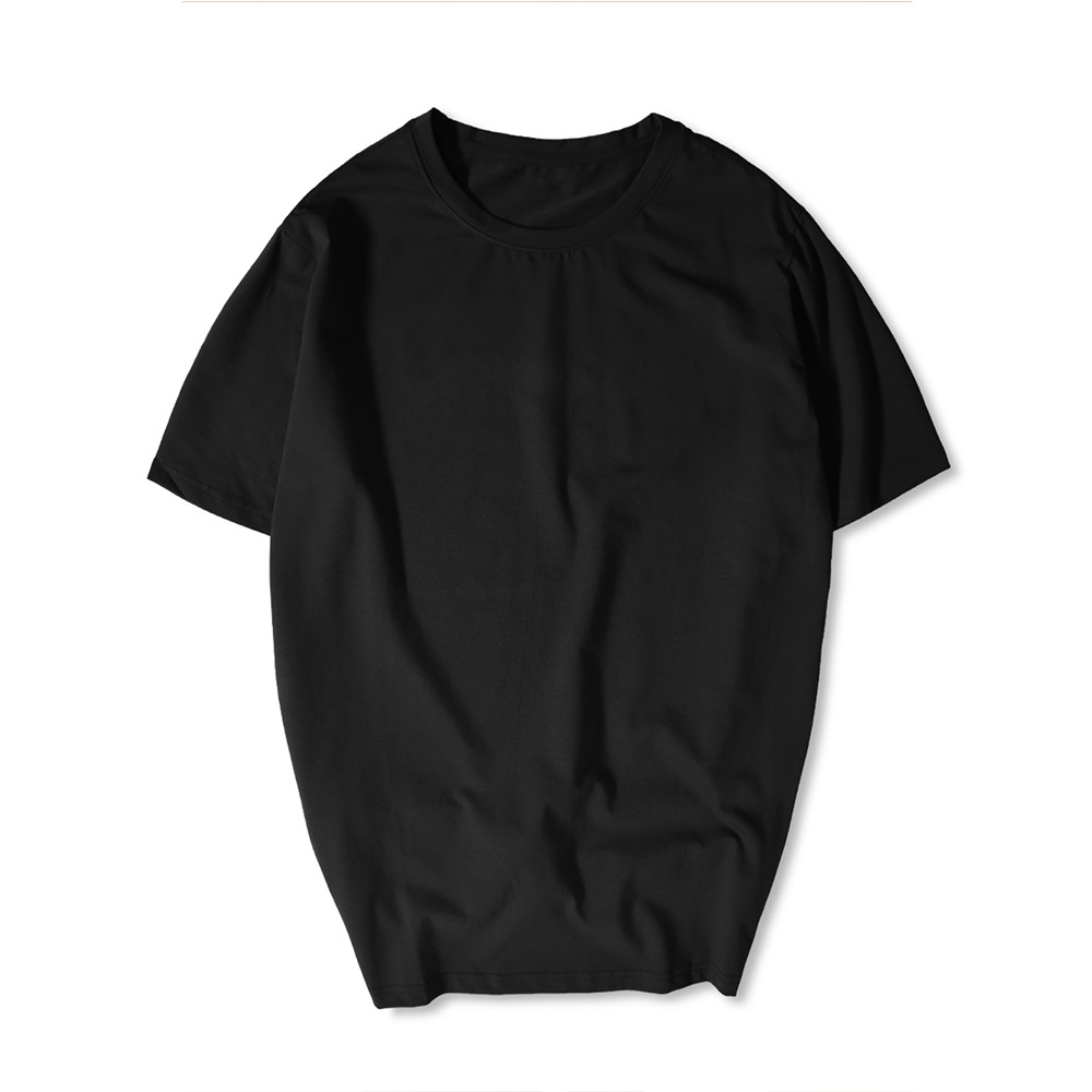 Áo Thun Nam Nữ Unisex Tay Ngắn thiết kế hình trơn màu Đen basic tay ngắn thoáng mát Co dãn thấm hút mồ hôi tốt