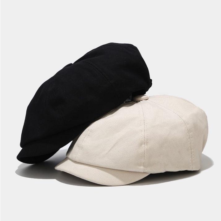 Mũ nồi nam mũ beret nam cổ điển tròn trơn đơn giản phong cách retro thời trang SAIGON HAT