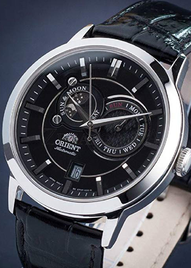Đồng hồ Nam tự động dây da Orient SUN and MOON FET0P003B0
