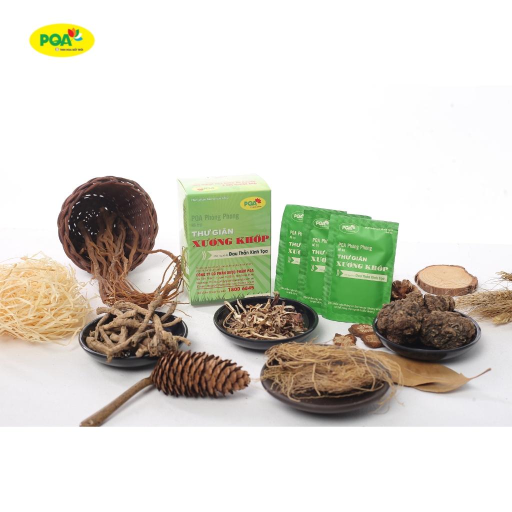 PQA Phòng Phong Thư Giãn Xương Khớp Trừ Phong Thấp Mạnh Gân Tốt Và Thần Kinh Tọa Hộp 12 Gói