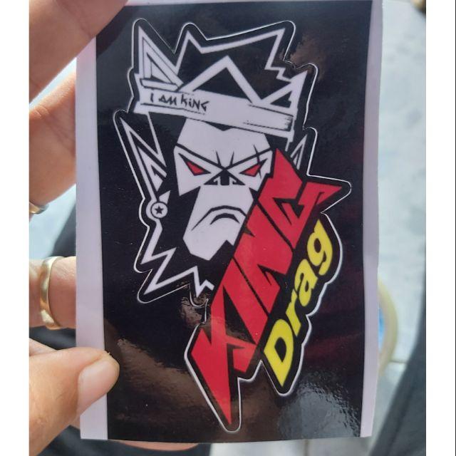 Tem Sticker Decal I'am King Drag Dán Xe