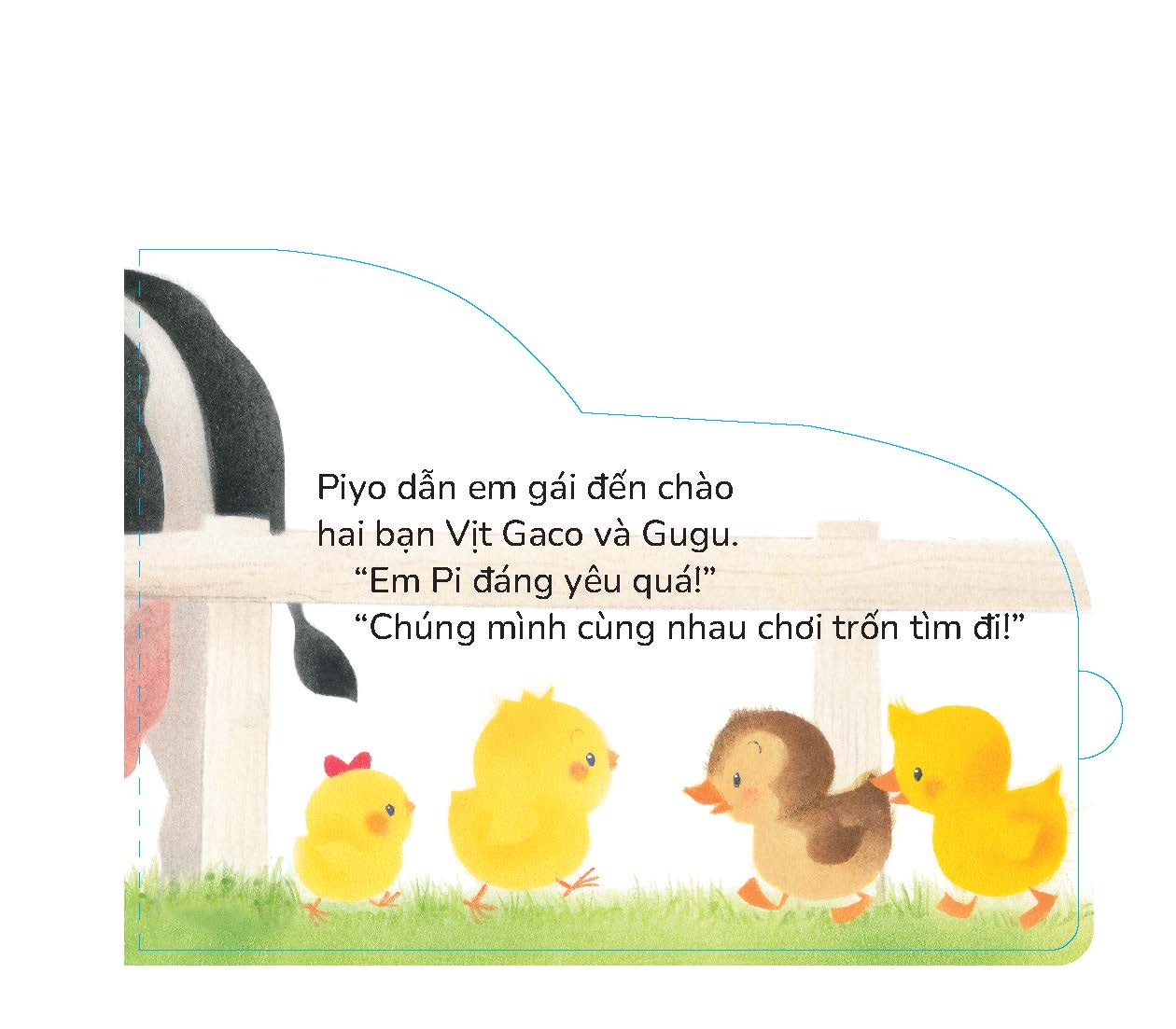 Gà con Piyo và Em gái - Sách tranh Pop-up