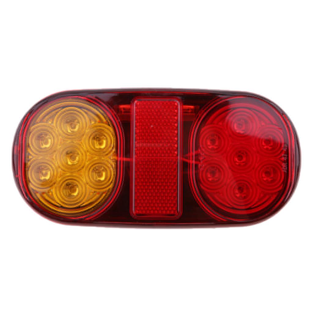 2pcs Universal Truck LED Sealed Stop/Turn/Tail Light Marine Waterproof