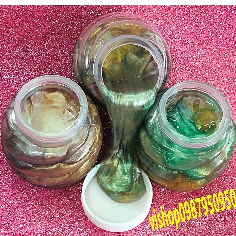 SLIME Hình Quả Dứa Phối Màu Galaxy cực đẹp thiết kế độc đáo ấn tượng Đồ chơi Slam Gudetama