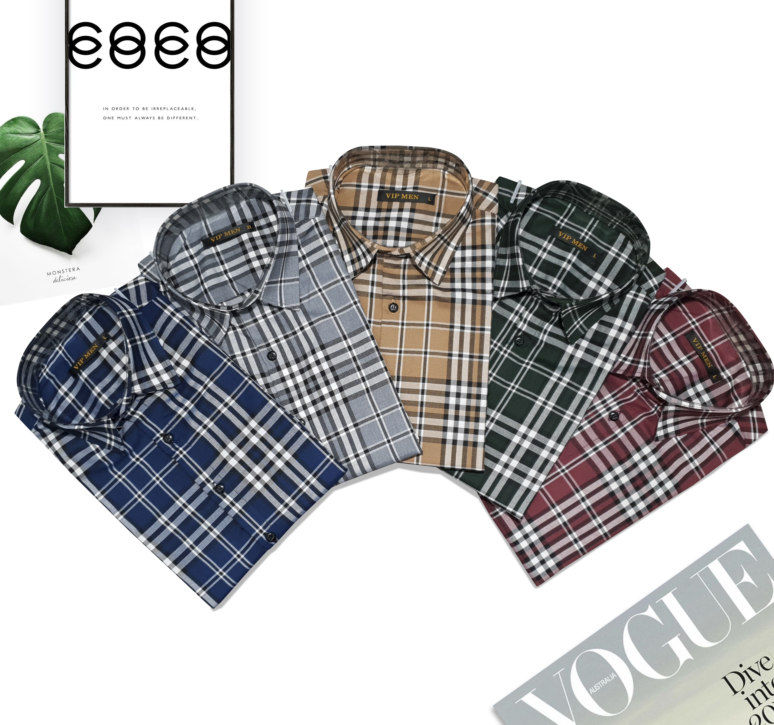 2201- Áo sơ mi nam tay dài Form slimfit - Chất liệu kate dệt caro nhập khẩu, hàng xưởng Vinh Thiện Phát sản xuất chất lượng cao cấp, sỉ từ 10 cái