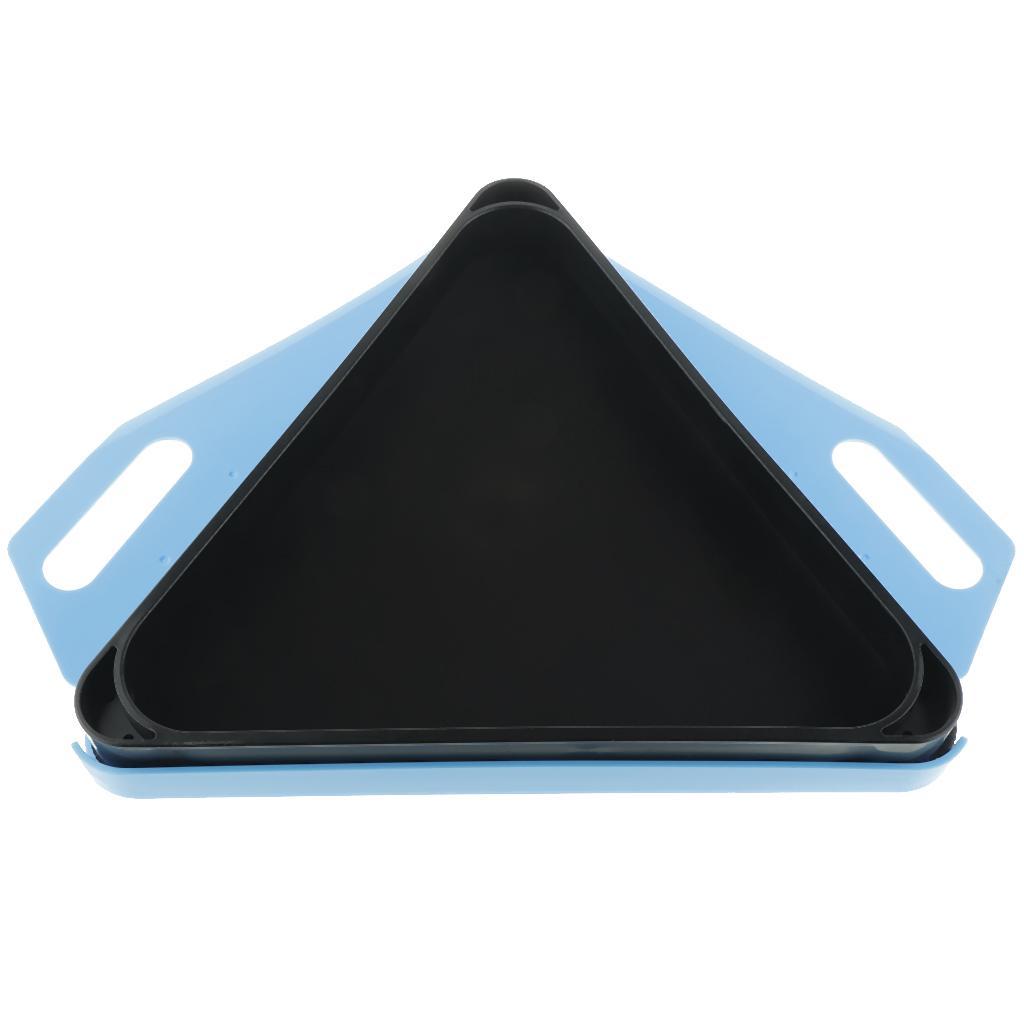 Triangle Rack W/ Billiard Ball Tray Snooker Pool Table Rack Accs