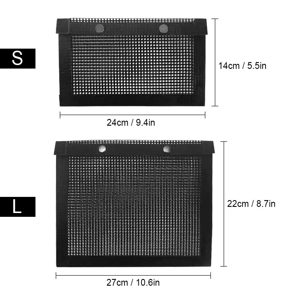 Set 2 Túi Lưới Nướng Bbq Không Dính Có Thể Tái Sử Dụng Kèm 2 Cọ Quét Bbq Tiện Dụng Phù Hợp Cắm Trại Dã Ngoại