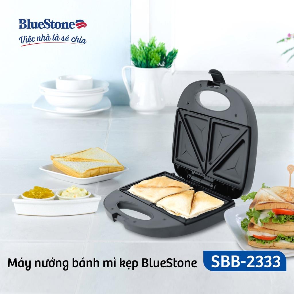 Máy Nướng Bánh Mì BlueStone SBB-2333, 650W, 2 Mặt Nướng Phủ Ceramic, Hàng Chính Hãng