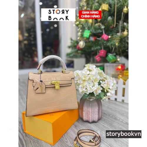 Túi xách tay dáng h.m size 19, 21 ,25 túi đeo chéo nữ tặng kèm khăn full box cực xinh