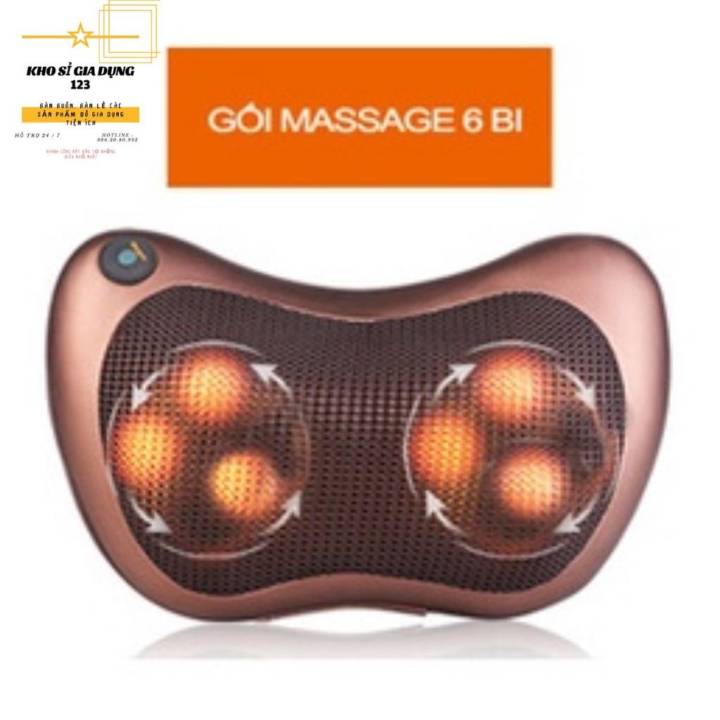 Gối matxa 6 bi Magic - masse tại nhà, trên oto tiện lợi