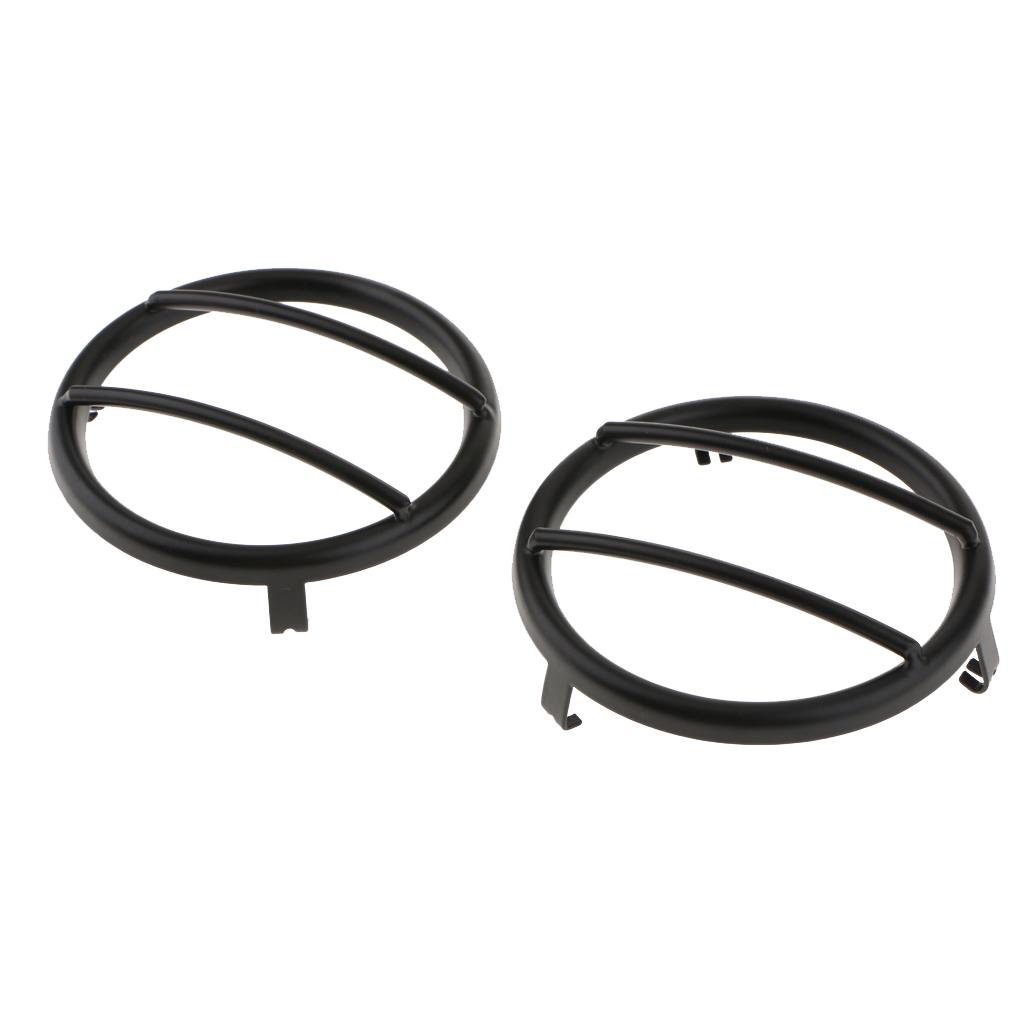 2 Pieces Black Turn Signal Light Decoration Ring For Jeep Wrangler 2007-2018