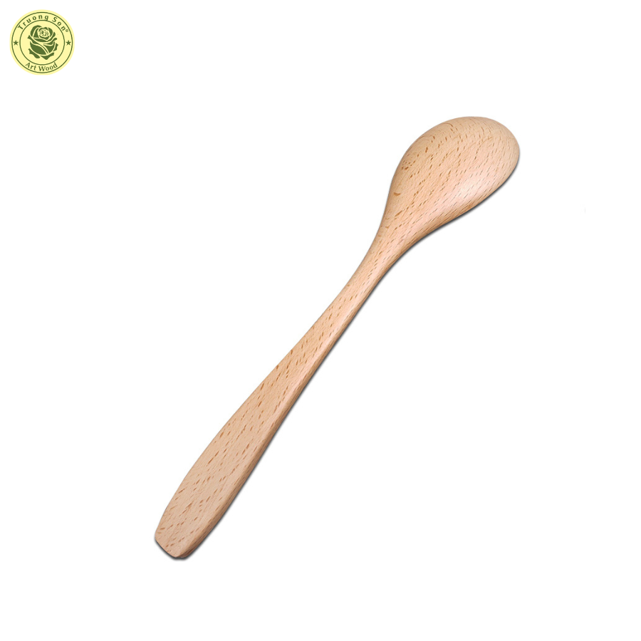 Muỗng Gỗ Beech Oval Ăn Cơm Kích Thước 18.5 Cm - Đồ Gỗ Nhà Bếp Thương Hiệu Trường Sơn