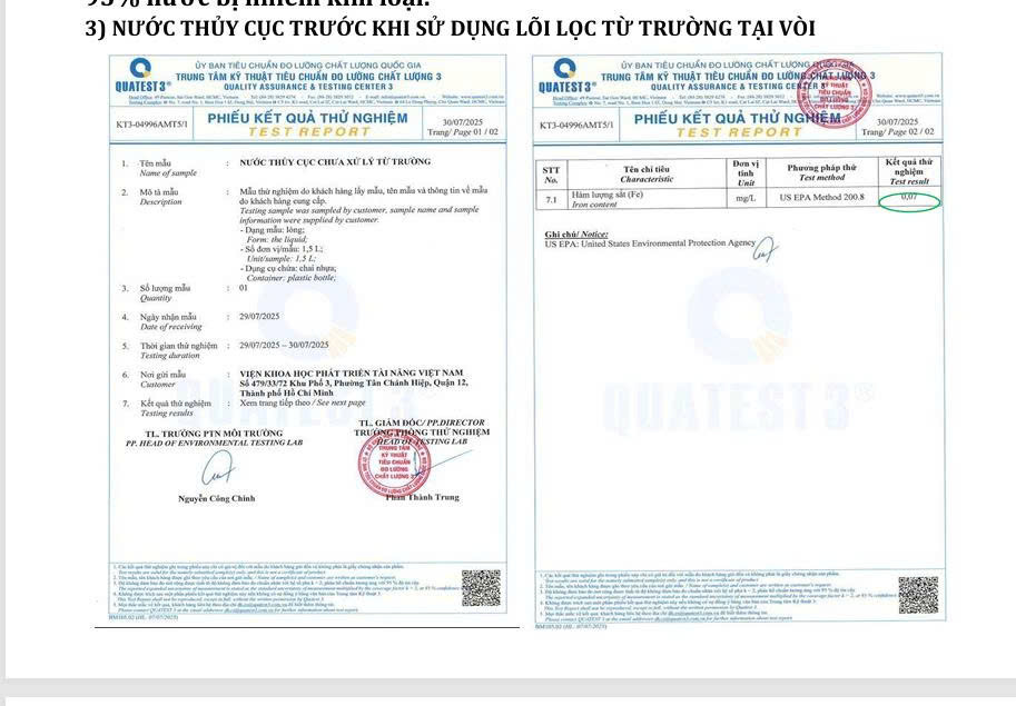 Đầu lọc nước từ trường tại vòi – Giải pháp loại bỏ kim loại nặng ngay tại nhà