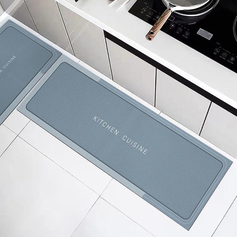 Thảm Lót Sàn Nhà Bếp Bằng Da pvc Chống Trượt/Dầu/Nước Tiện Dụng Cho Nhà Bếp