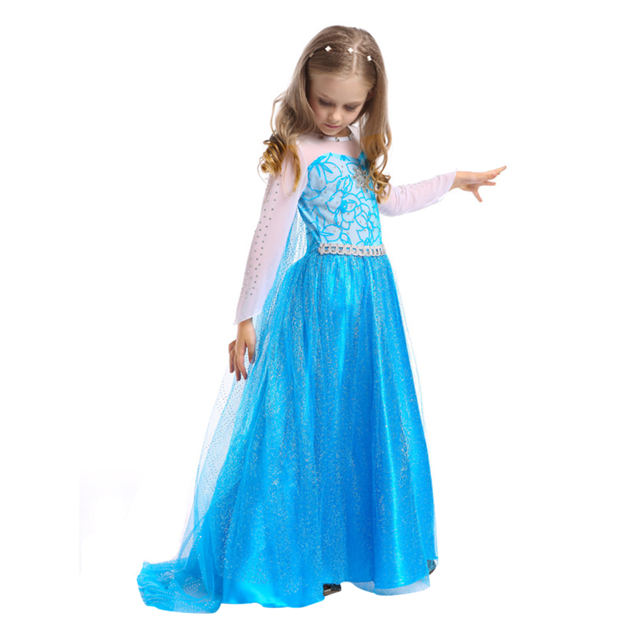 Váy Đầm Công Chúa Elsa Dáng Dài Thướt Tha (Size