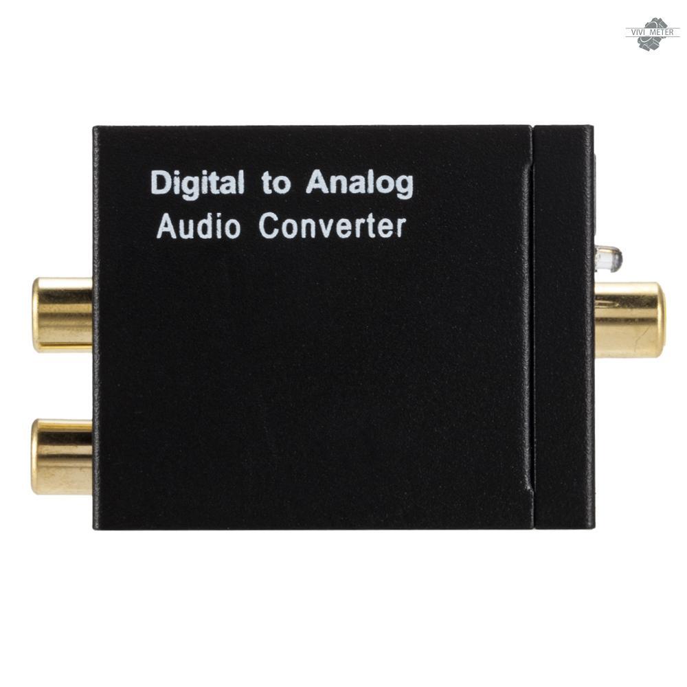 3.5mm Digital to Analog Audio Converter Optical Fiber Coaxial Signal to Analog Audio Adapter