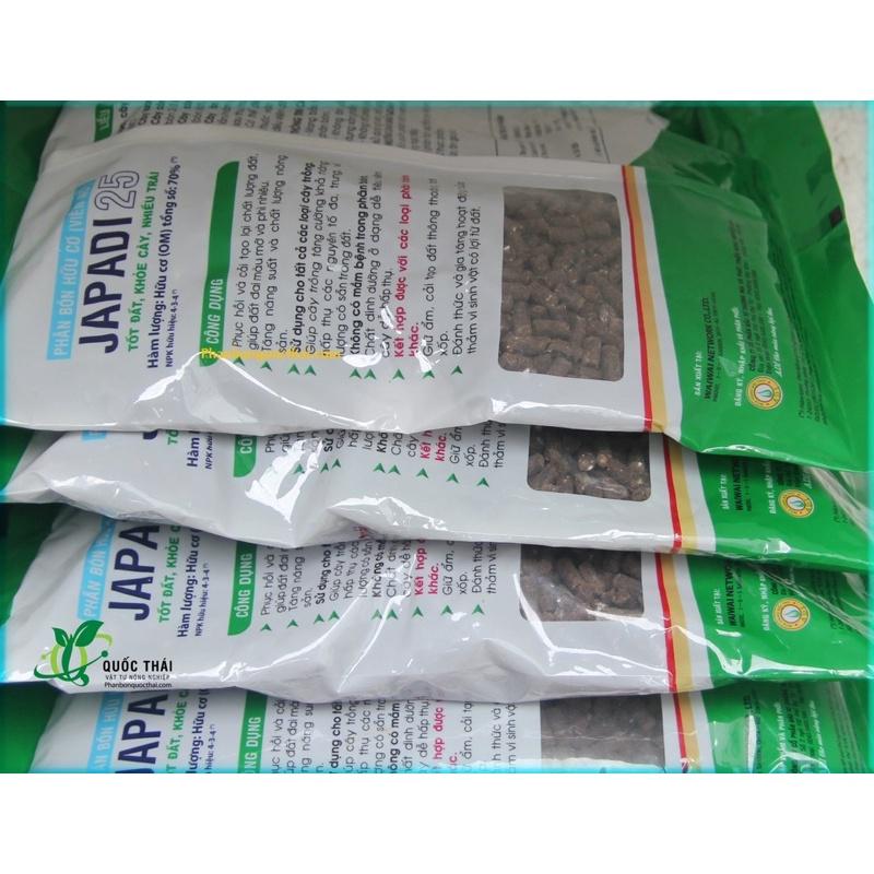 Phân Gà Hữu Cơ Nhật Bản JAPADI 25 Gói 1kg Giúp Cây Bung Chồi Mạnh - Dày Lá - Hoa Đẹp - Đậu Trái, Bón Rau