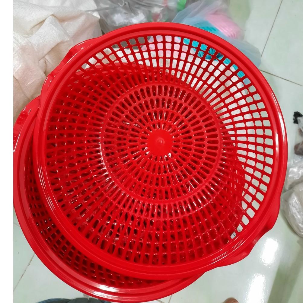 Rổ nhựa tròn 32cm có quai Tân Lập Thành