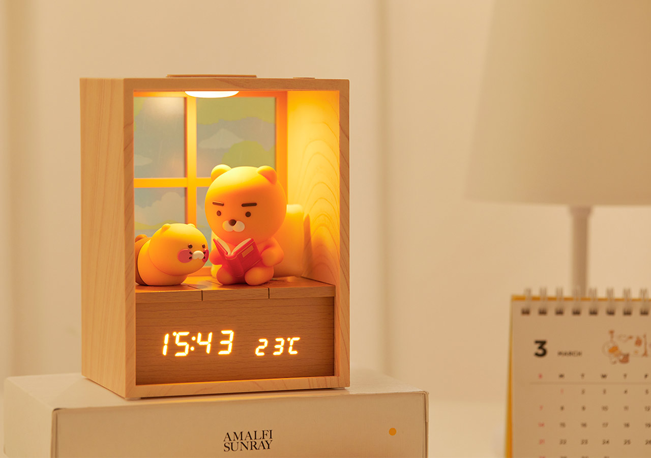 Đồng Hồ Led Điện Tử Ryan &amp; Choonsik KAKAO FRIENDS - Hàng chính hãng