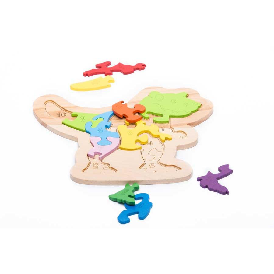 Đồ chơi gỗ tranh ghép Puzzle Khủng long bạo chúa T -rex