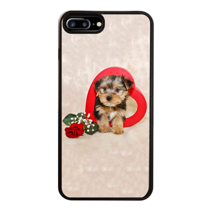 Ốp Lưng Kính Cường Lực Dành Cho Điện Thoại iPhone 7 Plus / 8 Plus Cún Cưng